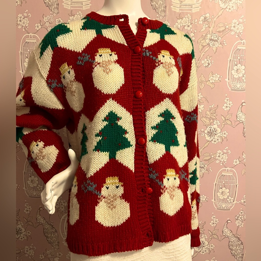 Vintage I. Magnin hand knit cardigan/sweater